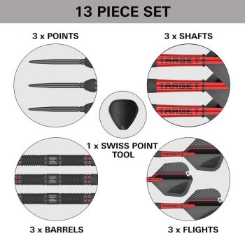 Steel darts set Scope 01 90% Swiss Point 2024