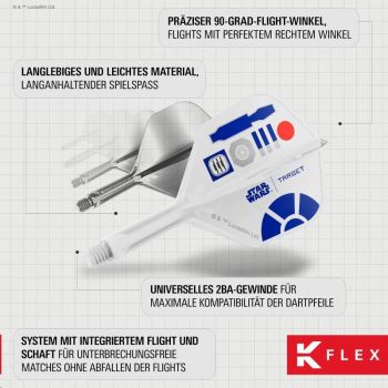 K-FLEX (3 pcs) Flight & Shaft R2D2 Starwars (No 2)