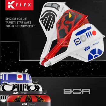 Preview: K-FLEX (3 Stk) Flight & Schaft  DARTH MAUL Starwars (No 2)