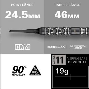 Target Luke Littler Nuke Fallout 90% 19g Soft Tip Darts 2026