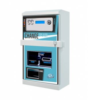 Changes machine Splash 1 change banknotes & coins to coins or tokens