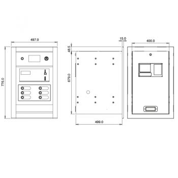 Changes machine Autocoin CM2443 change banknotes & coins to coins or tokens