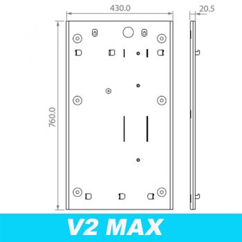 Wall-mounting plate  for Max V2 Changemachine & Tokenvendingmachine