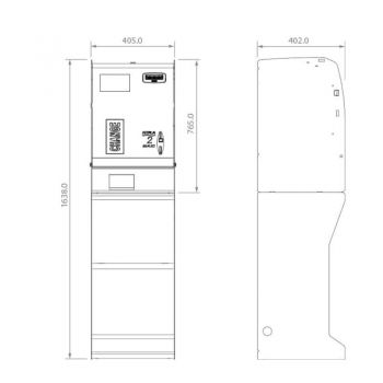 Kassenautomat mit Jeton Ausgabe Hira 2.0 Max