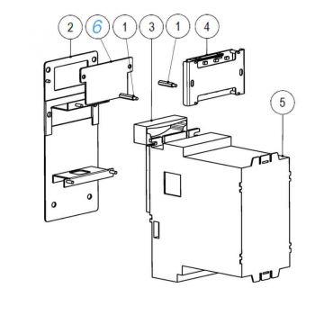 Display slide for front mounting plate NV9 Easy Pro