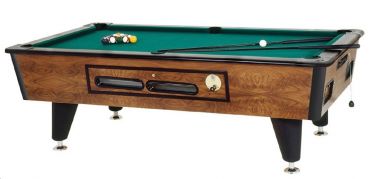Coin operated Pool Billiard table Ambassador 6ft with mechanical coinvalidator playfield 180x90cm
