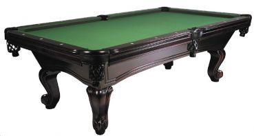 Pool Billiard table Dragon Carved 8ft cherry, playfield 224x112cm
