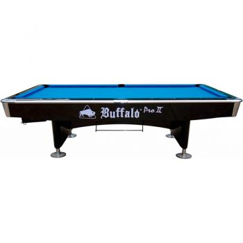 Pool Billiard table Buffalo Pro II 9ft black Pool playfield 254 x 127 cm