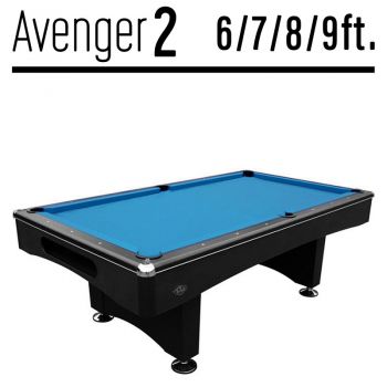 Billardtisch Avenger Pool 6 ft 7ft 8ft 9ft schwarz