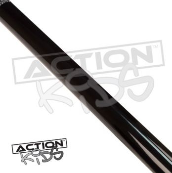 19 OZ Pool Cue 2-piece Action Junior black / 12 mm glue on tip / L:123 cm