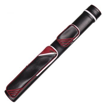 Cue Tube Bag black/red with Belt for 2 Cue and 2 Shafts