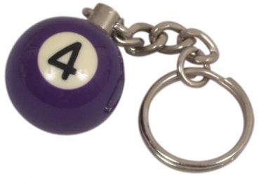 Schlüssel Anhänger Pool Ball 25mm Nr. 4