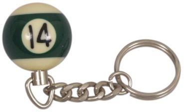 Schlüssel Anhänger Pool Ball 25mm Nr. 14