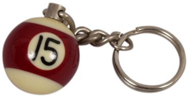 Schlüssel Anhänger Pool Ball 25mm Nr. 15
