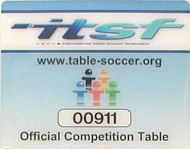 Football Table Garlando Master Champion, Glass Playfield, Tournament Rods