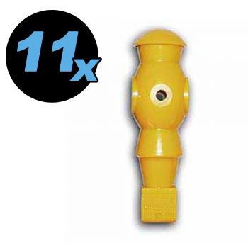 Spielerfigur gelb, Spielerstangen Durchmesser 16 mm, 11 Stück