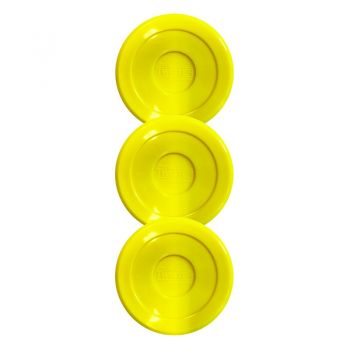 3 pcs, Pucks Airhockey 70 mm yellow 23 g