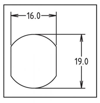 Venia Sicherheits Schloß mit 2 Zylinderschlüssel KD, Länge 16 mm - 5/8"