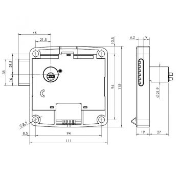 Münzschloß Mini Plus 8