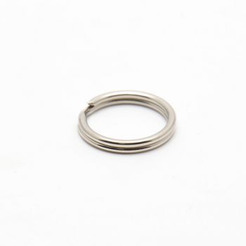 Steel split ring for Perlon wristband