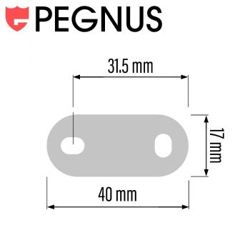 Machine Service Lock Set 2 pcs Pegnus KA C1403 Lenght 16 mm - 5/8" 16 mm - 7/8" 28.6 mm - 1 1/8"