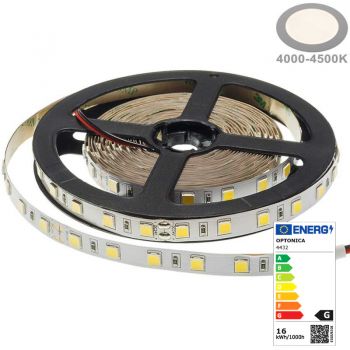 60SMD / m 16W / m 24V Professional LED strip 5054 neutral white 5m