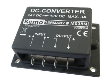 DC-DC Converter 24 Volt DC / 12 Volt DC 3 A