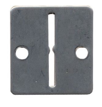 Token entry plate metal FH-A3 32x35mm grooved token A3