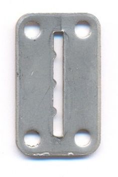 Token entry plate metal FF-A10 20x34mm grooved token A10
