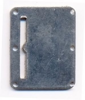 Token entry plate metal FB-B2 28,5x35,5mm grooved token B2
