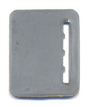 Token entry plate metal FB-A10 28,5x35,5mm grooved token A10