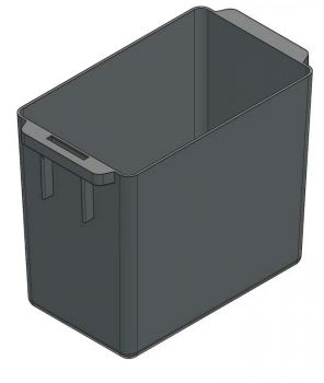 Plastic cashbox for machines 263x144x206mm