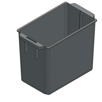 Plastic cashbox for machines 235x80x205 mm