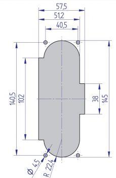 Coinvalidator mechanical with front panel LF6 0.50 Euro