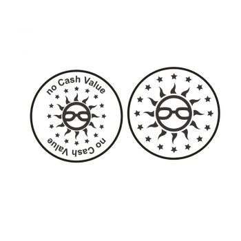 Token sun 25 x 1,85 mm brass 500 pcs.