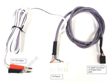 Single eSSP  interface between Smart payout and hopper assy