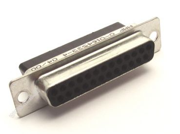 Buchsenstecker 25 pin Sub D angled 90° with metal housing