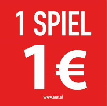 Self-adhesive sticker 1 Spiel 1,- Euro