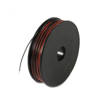 Twin wire red/black 2x0.25 mm2