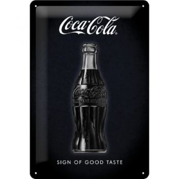 Blechschild - Coca Cola - Sign of Good Taste - 20 x 30 cm