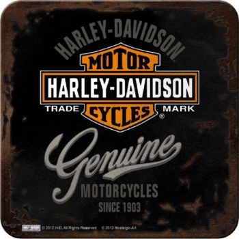 Metal coaster - Harley Davidson Genuine
