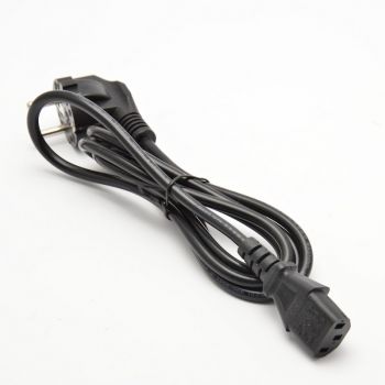 Power cord with an angle Schuko plug