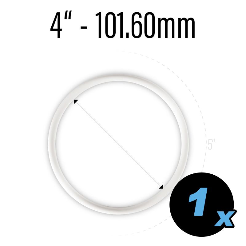 Flipper Gummi weiß 4" - 101.60 mm Innendurchmesser