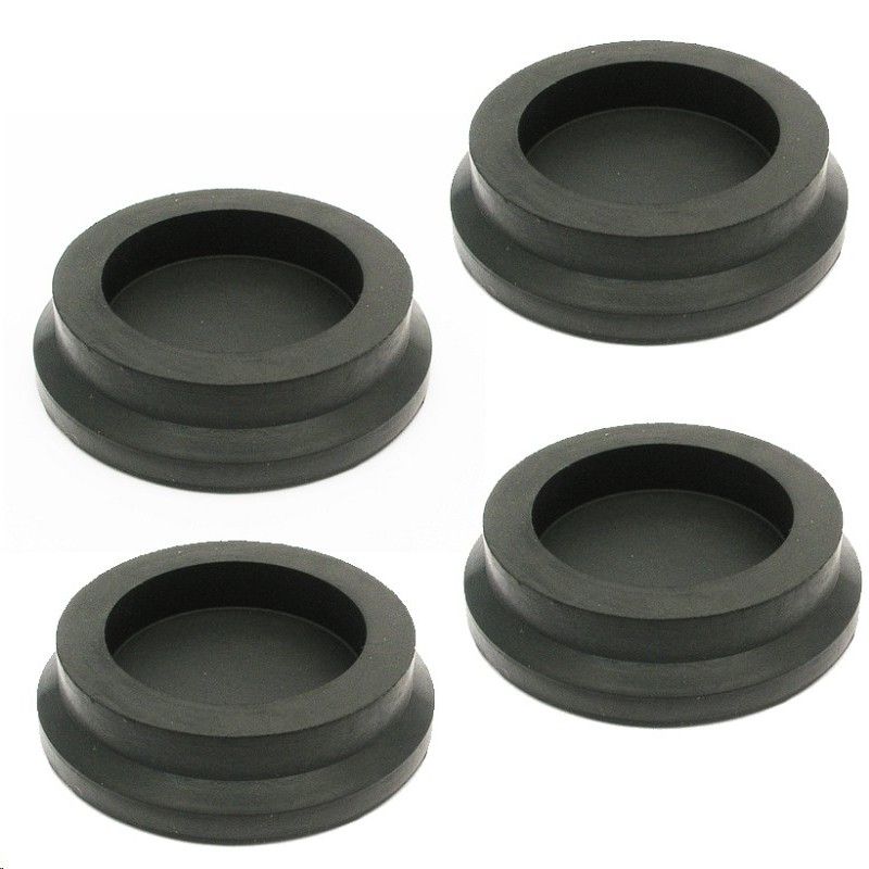 Leg Leveler Rubber Castors - Set Of 4