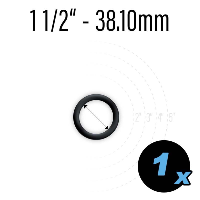 Rubber ring 1 1/2" black