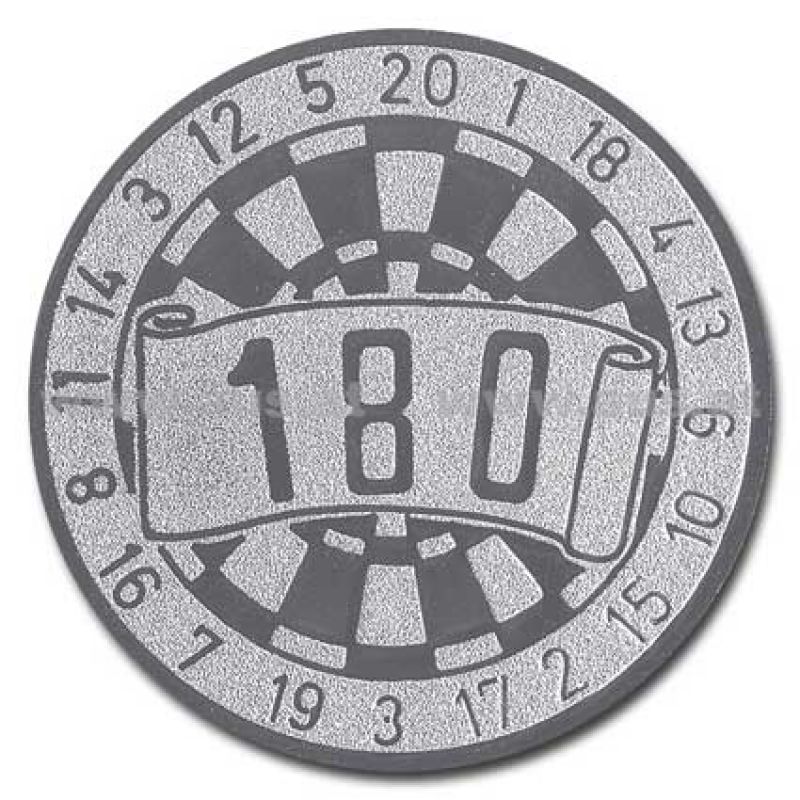 Pokal Emblem Dart 180 Silber