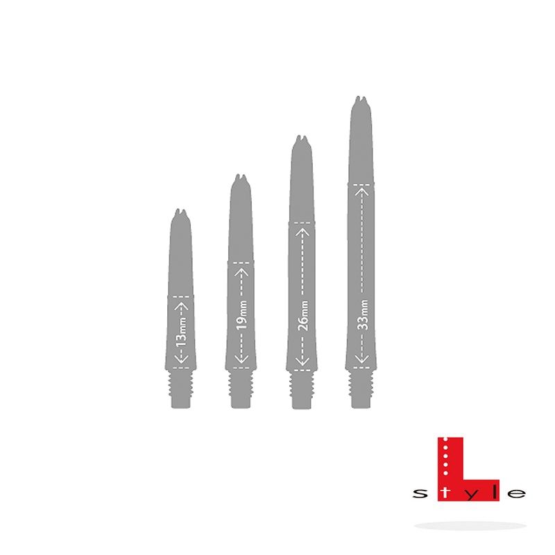 Schaftset (3 Stk) L-Style locked weiß