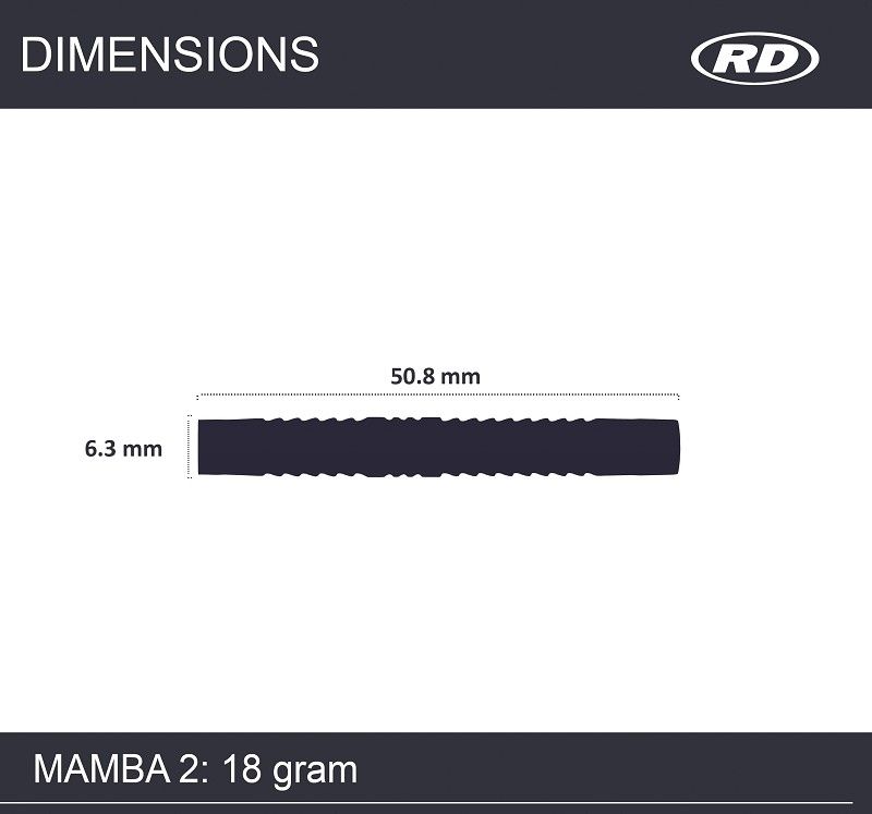 Dartset (3 Stk) Peter Wright Mamba 2