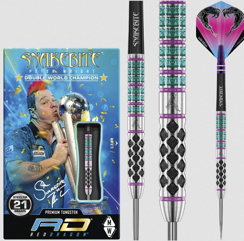 Steel Darts (3 pcs) Peter Wright Snakebite Supa-Venom