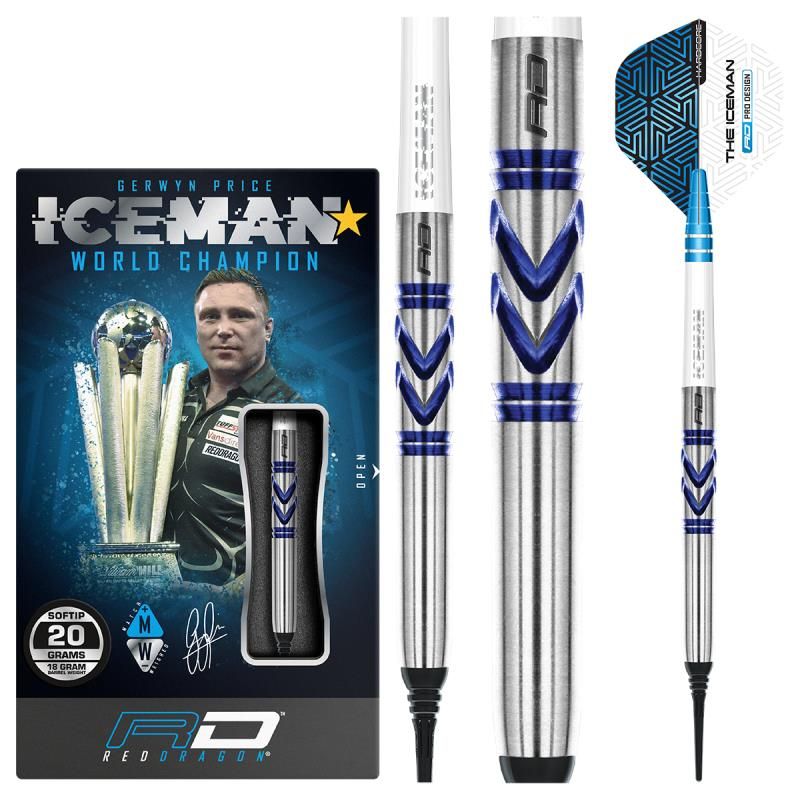 Soft Dartset (3 Stk) Gerwyn "Iceman" Avalanche-Pro